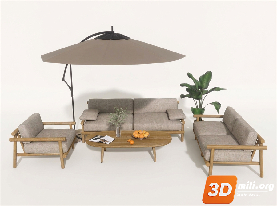 Outdoor Sofa Skp Files